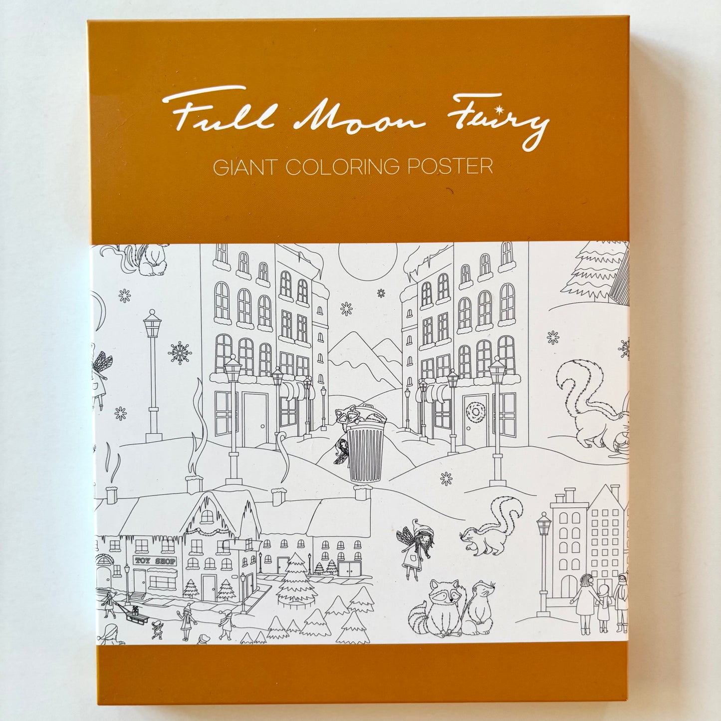 Giant Coloring Poster – Under the Cold Moon (December)