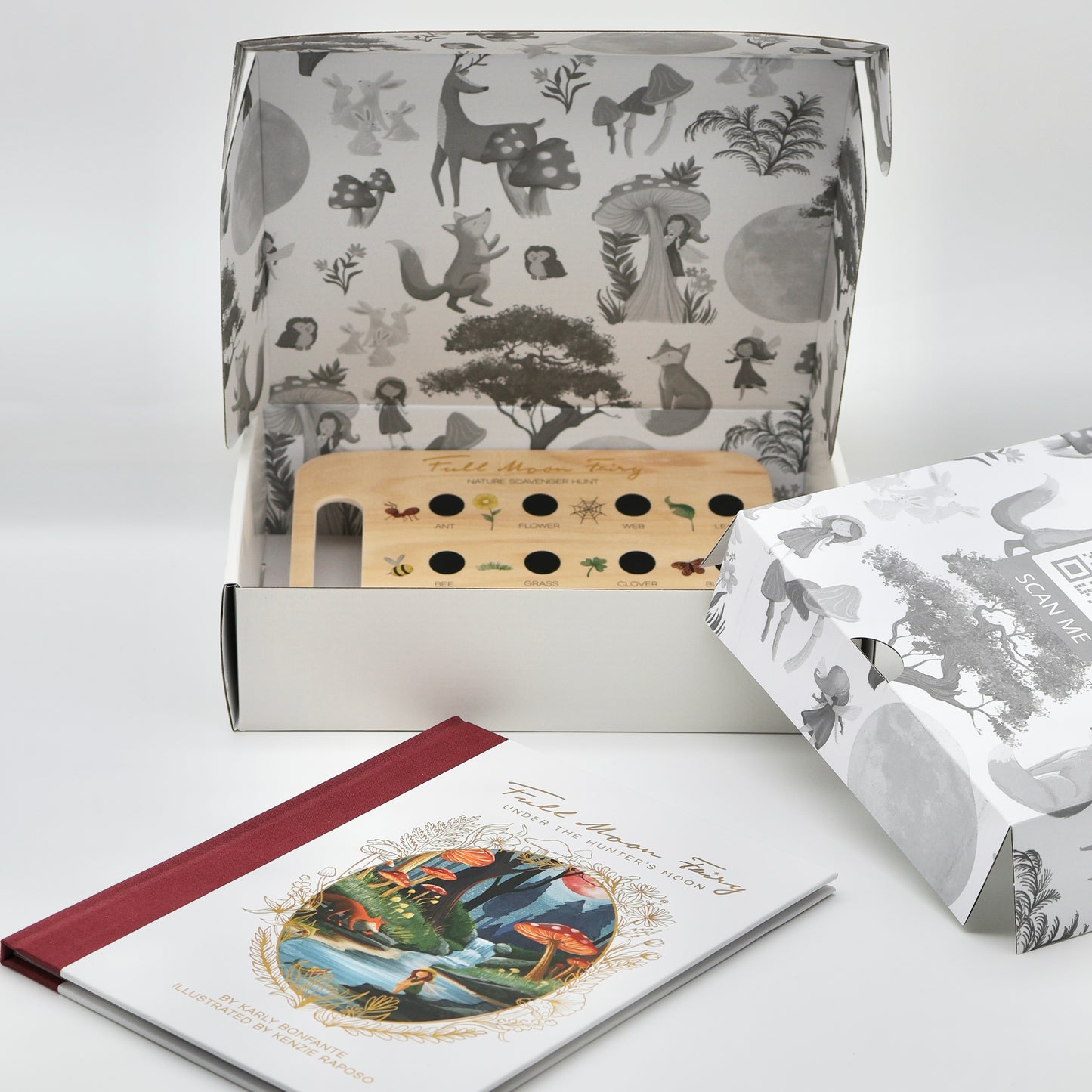 Under the Hunter's Moon (October) + Wooden Nature Scavenger Hunt Board Kit
