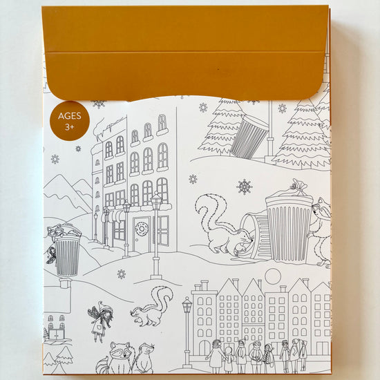Giant Coloring Poster – Under the Cold Moon (December)