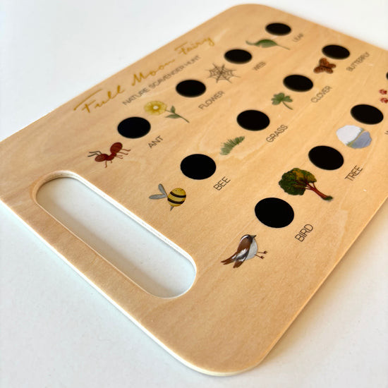 Wooden Nature Scavenger Hunt Board